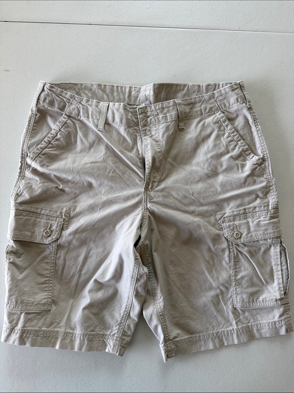 Sonoma Men's Light Tan Cargo Shorts